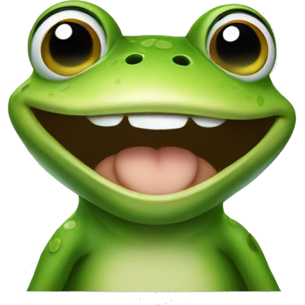 frog smiling emoji