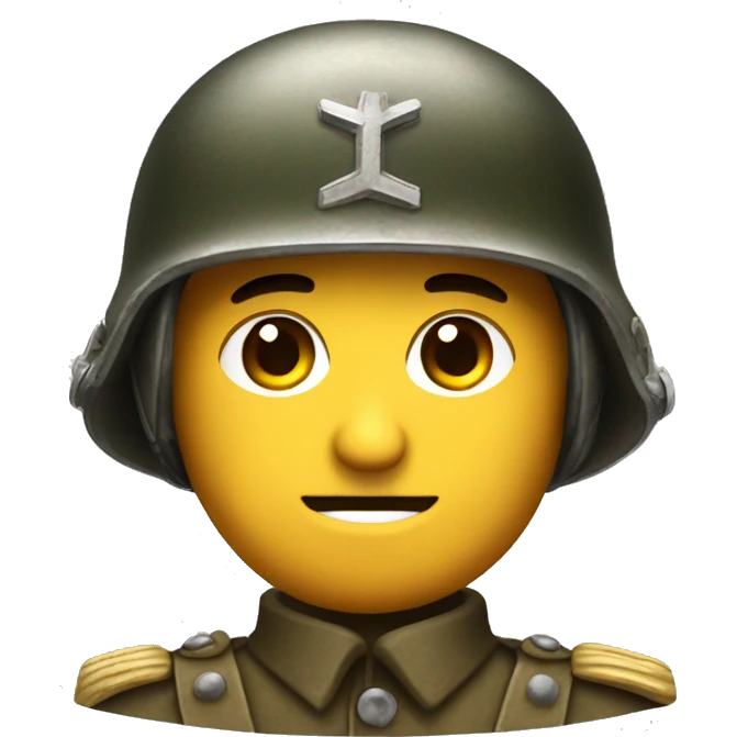 guy in ww2 german helmet emoji