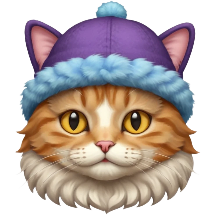 Cat wearing at hat  emoji