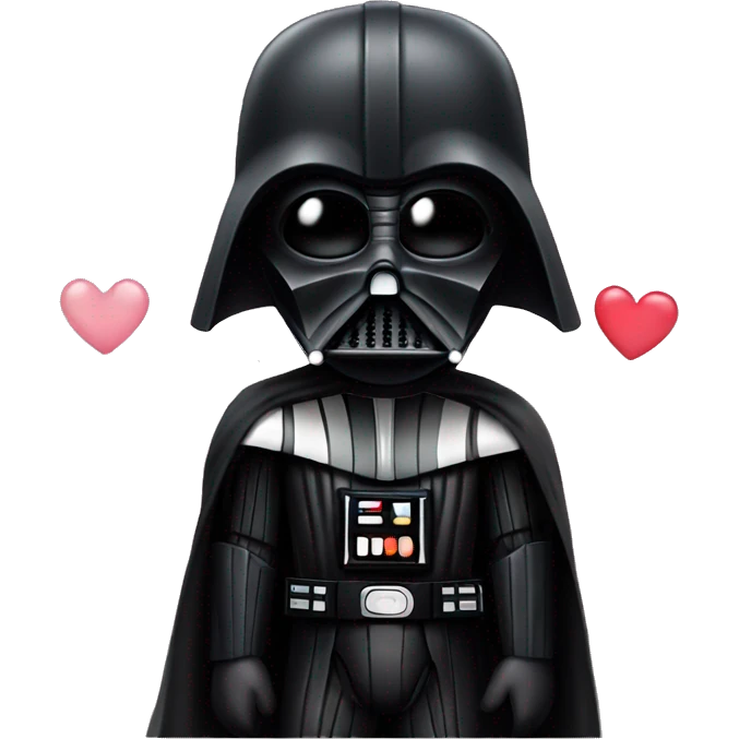 Darth Vader in love emoji