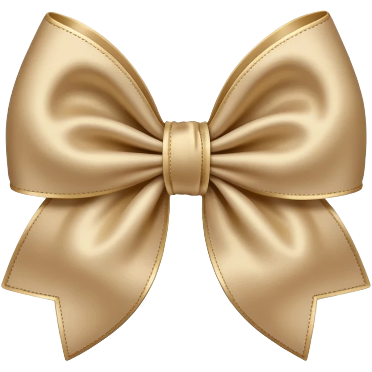 Beige bow emoji