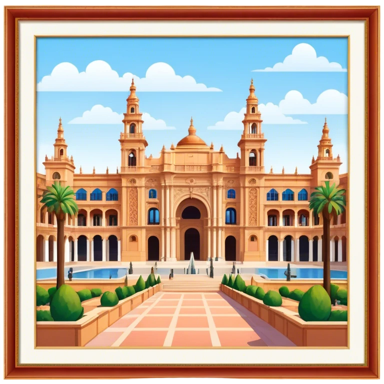 Cinematic Realistic Plaza de España Emoji  emoji