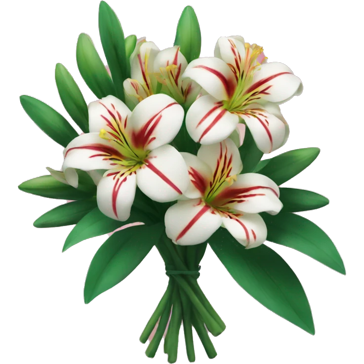 bouquet of alstroemeria emoji