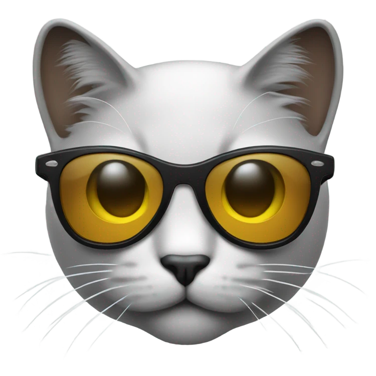 hacker cat with sunglasses emoji