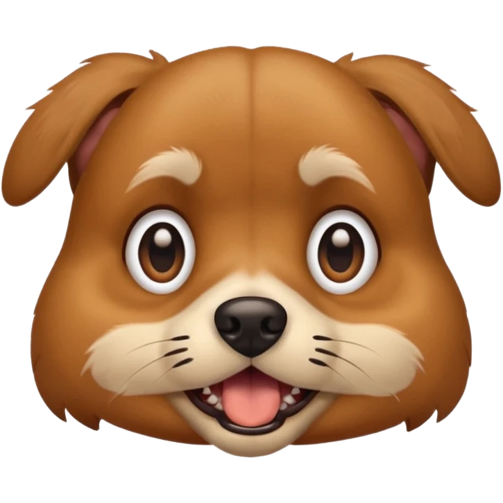 Una perro estresado emoji