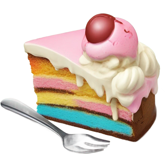 Cake and ice cream emoji