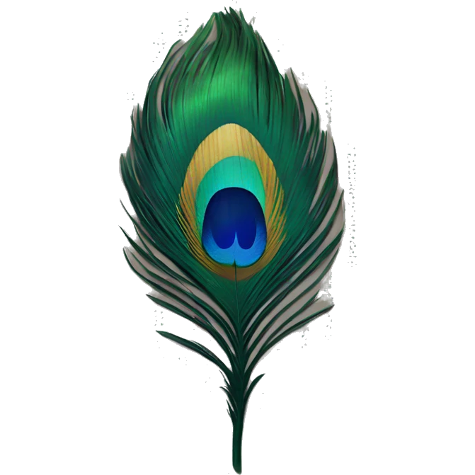 peacock feather emoji