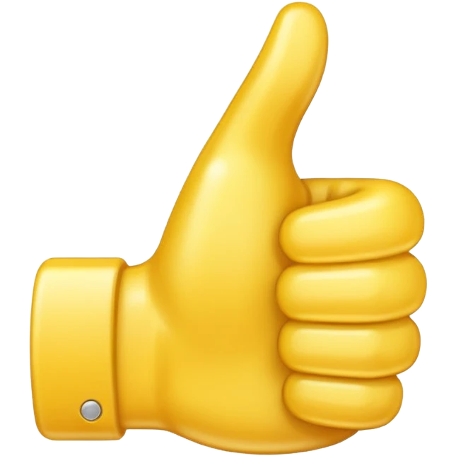 thumbs up emoij, make the thumb super long emoji