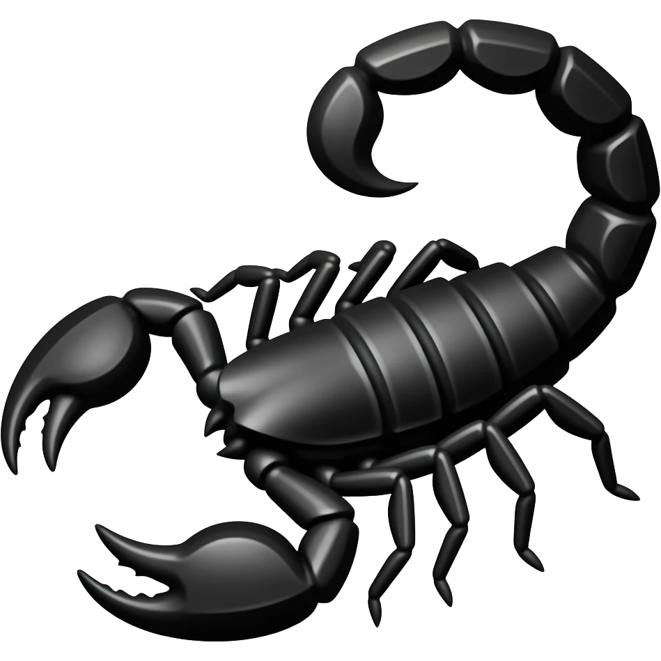 Full black scorpio emoji emoji