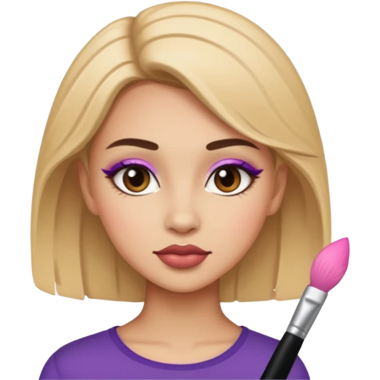 jeune adulte avec du maquillage emoji