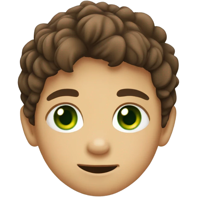 Little boy with brown hair and green eyes doing dinosaur claws with both hands emoji