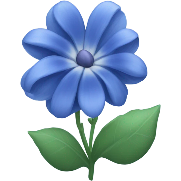Blue bloom emoji
