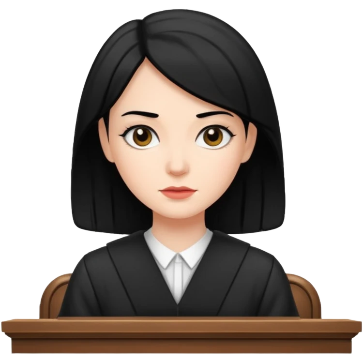 court white woman with black hair emoji