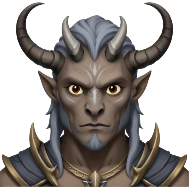 ESO male daedra, gray skin small horns emoji