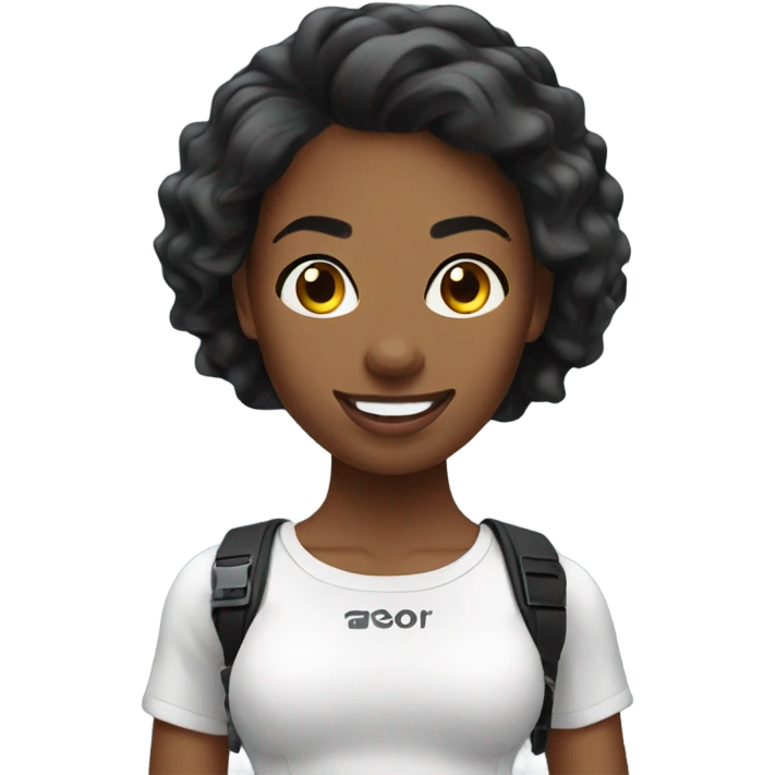 hot girl using gopro emoji