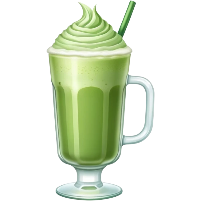 Matcha latte iced  emoji