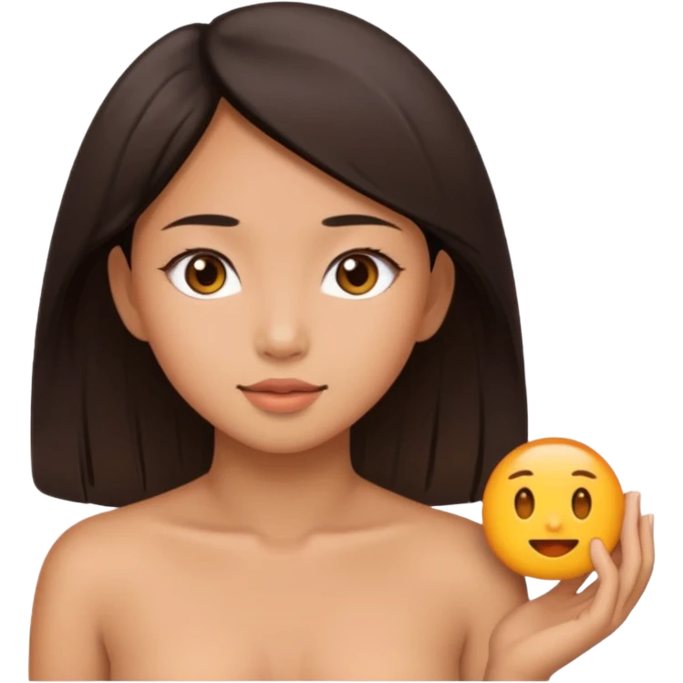 Full body Naked Asian girl  emoji