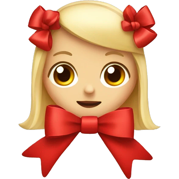 Red bow emoji