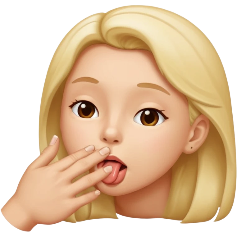Finger licking laying down emoji