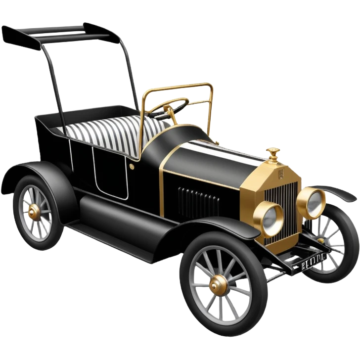 Antique looking rolls Royce shopping cart race car with custom aero body and  emoji