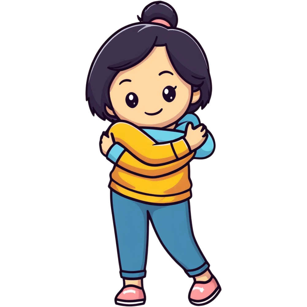 Friend girl cute hugs  emoji