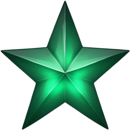 dark emerald aesthetic star emoji