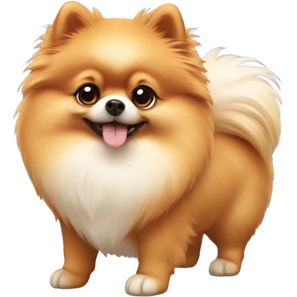 Pomeranian dog emoji