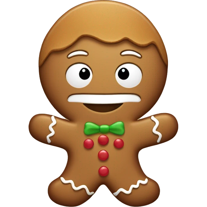Cute Gingerbread man emoji