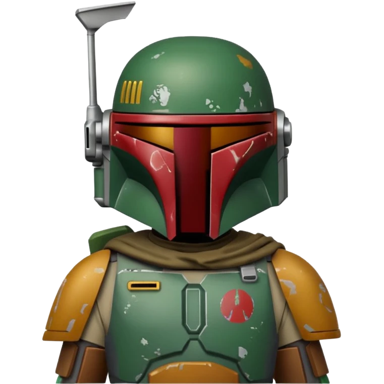 Boba Fett, Star Wars bounty hunter, emoji style emoji