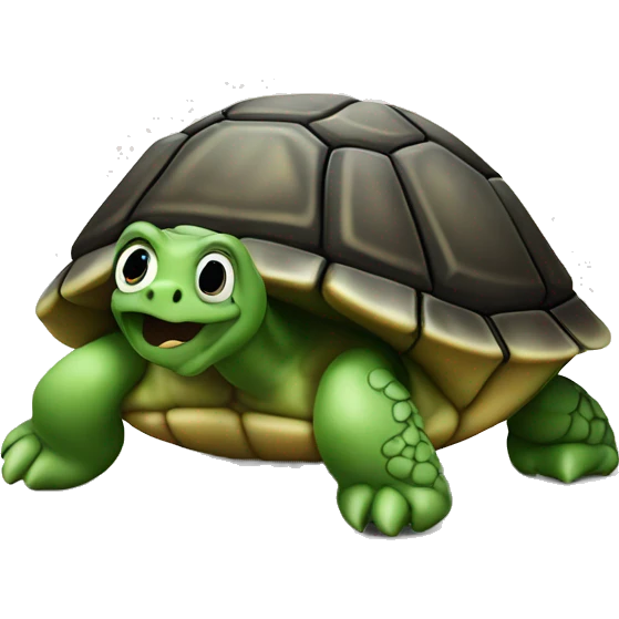 Turtle farting emoji