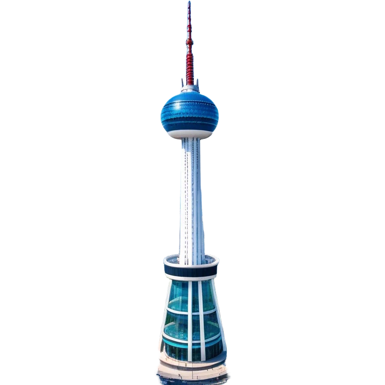 ​Cinematic Realistic N Seoul Tower, depicted in brilliant daylight as a slender, single-column tower rising from a modern cityscape, crowned by a sleek cylindrical observation deck offering panoramic views over Seoul, with crisp glass and steel surfaces reflecting clear blue skies and subtle architectural details that capture its futuristic elegance, emoji