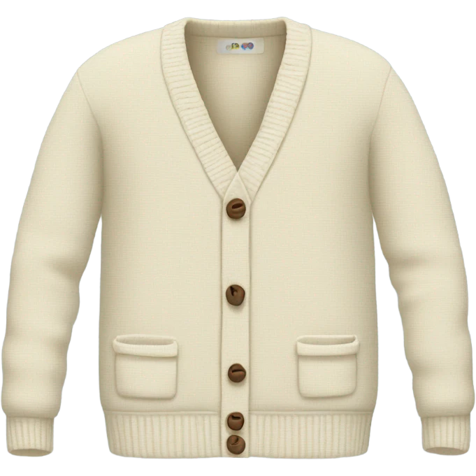 cream cardigan emoji