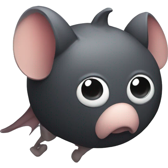 Instagram logo avec une chauve-souris  emoji