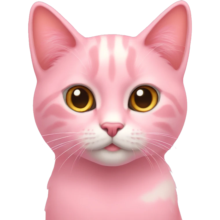 Gato rosa pastel emoji