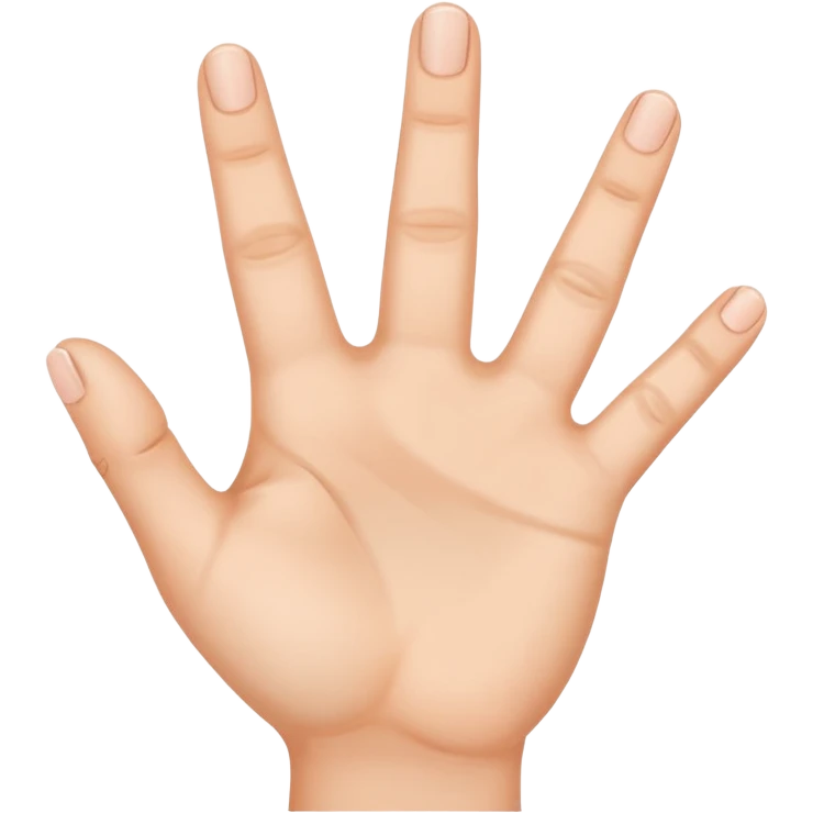hand showing number four with fingers emoji