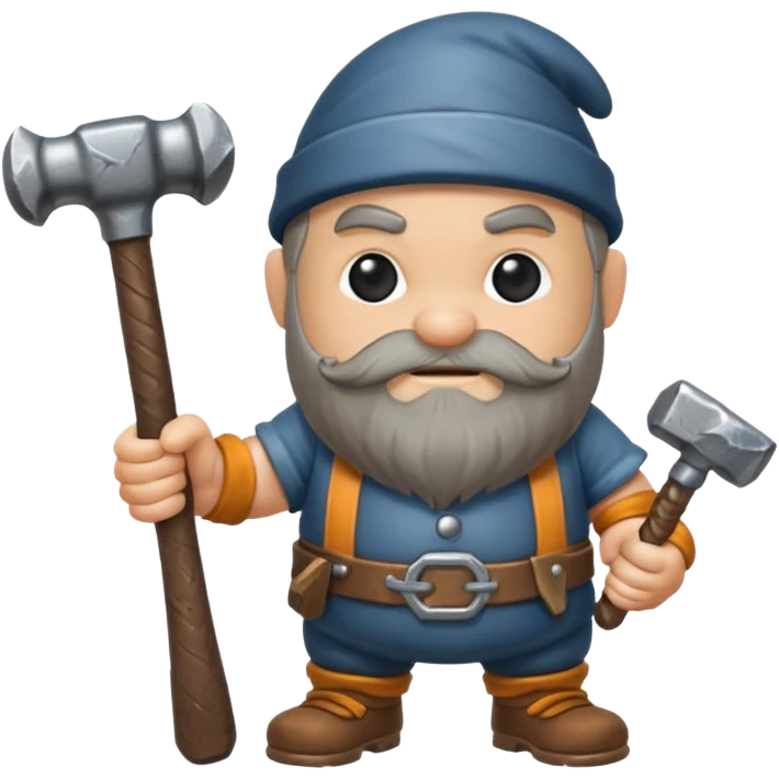 Dwarf hammer emoji