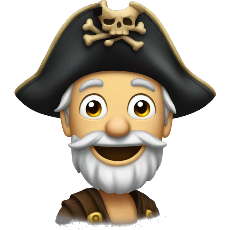goofy pirate emoji