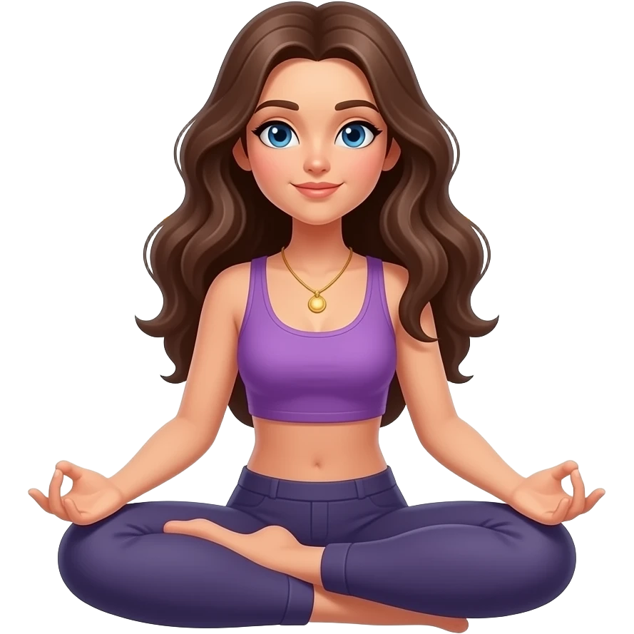 a mystic female meditating emoji