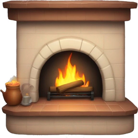 cozy fireplace  emoji