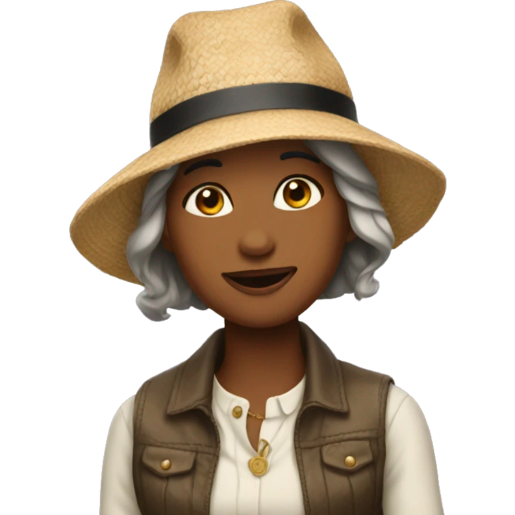 greta with a hat emoji