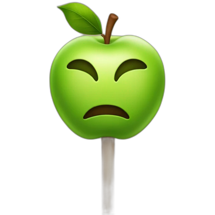 Apple on a stick emoji