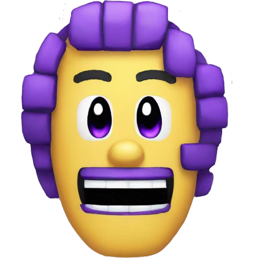 Purple Guy pixel FNAF emoji
