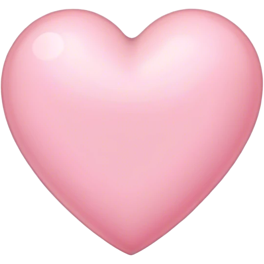 Light pink heart emoji