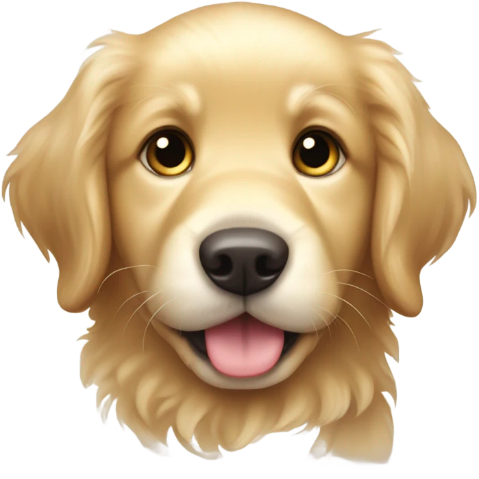 Golden retriever cute emoji