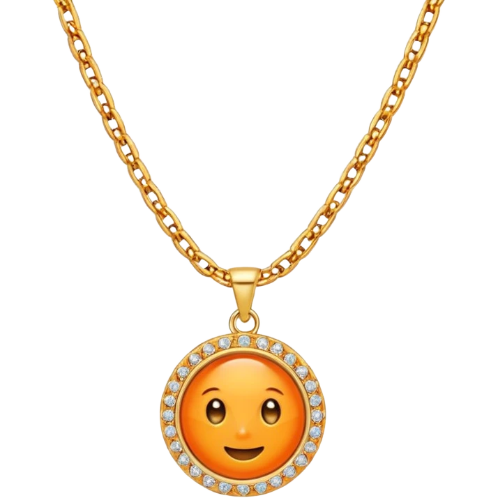 fantasy-magic-orange-necklace-diamonds emoji