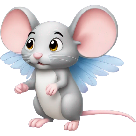 Mouse with wings emoji