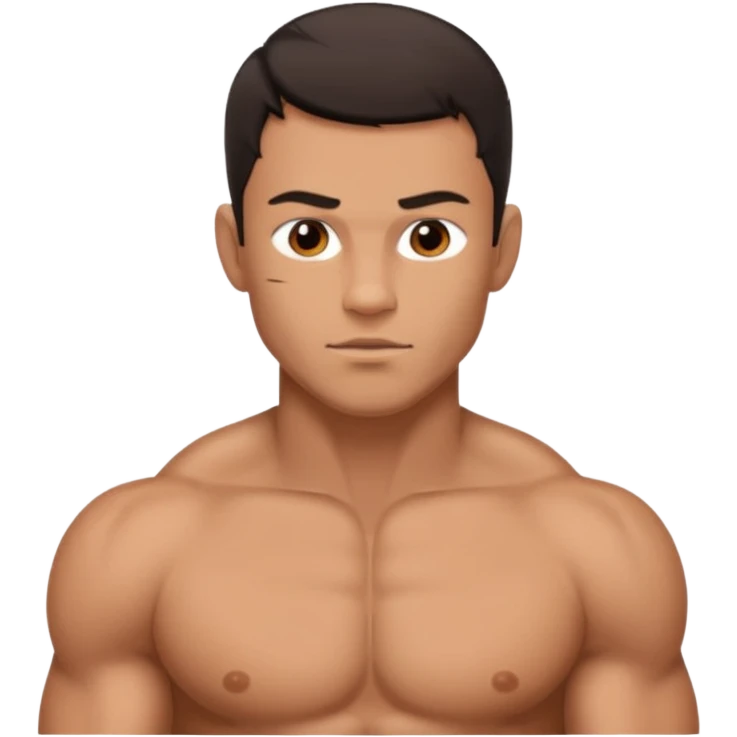 Naked man with penis emoji