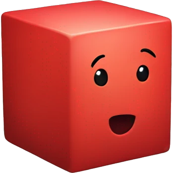 red cube emoji