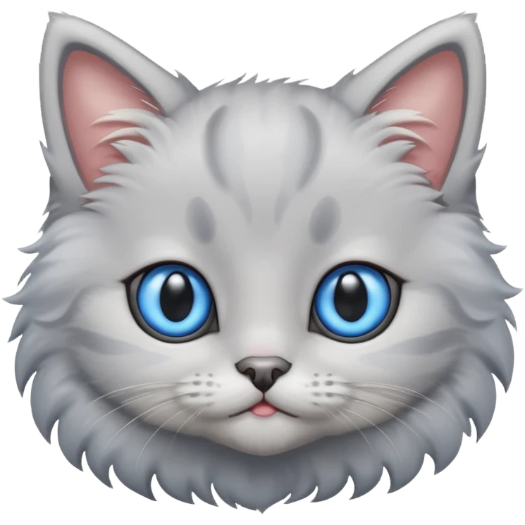 A grey kitten emoji