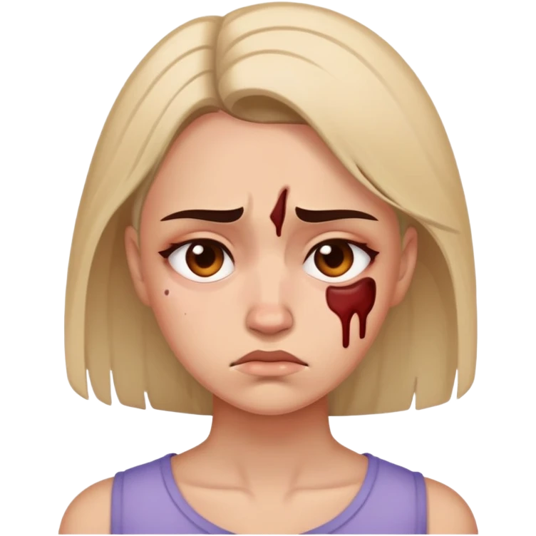 femme battue emoji